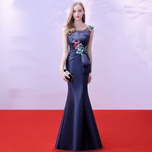 Load image into Gallery viewer, Beauty Emily ladies Formal Dresses Vestido De Fiesta Mermaid Royal Blue Long Evening gown 2018 new design sexy Evening dress